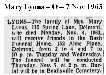 Mary Lyons